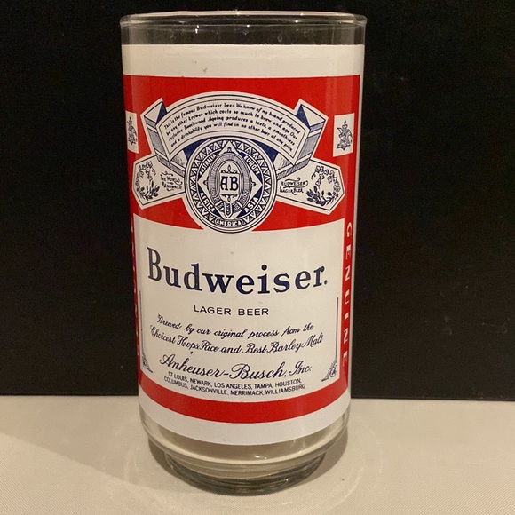Vintage Budweiser’s Logo Glass Cup. - Picture 3 of 8